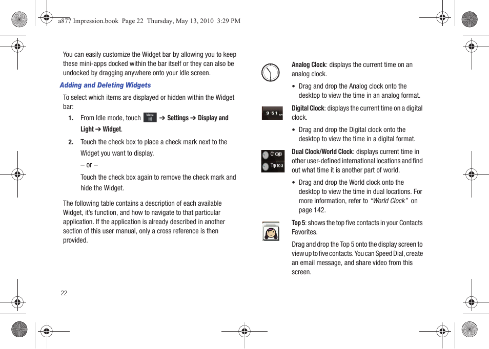 Samsung SGH-A877RBZATT User Manual | Page 26 / 230