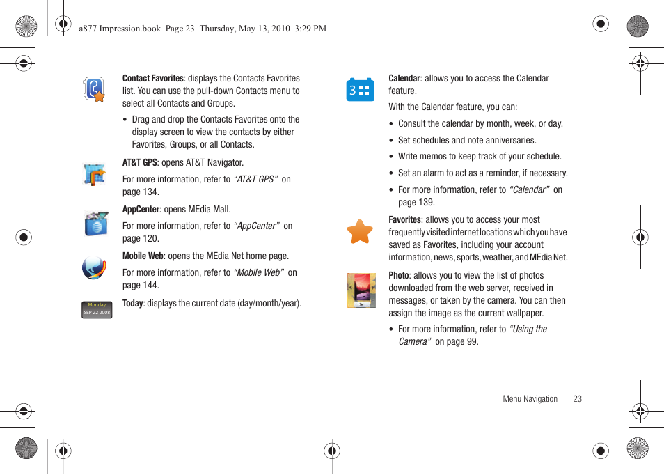 Samsung SGH-A877RBZATT User Manual | Page 27 / 230