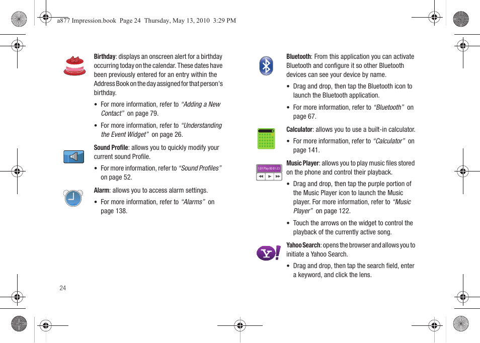 Samsung SGH-A877RBZATT User Manual | Page 28 / 230