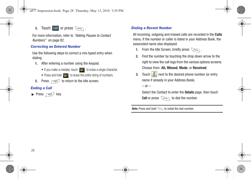 Samsung SGH-A877RBZATT User Manual | Page 32 / 230