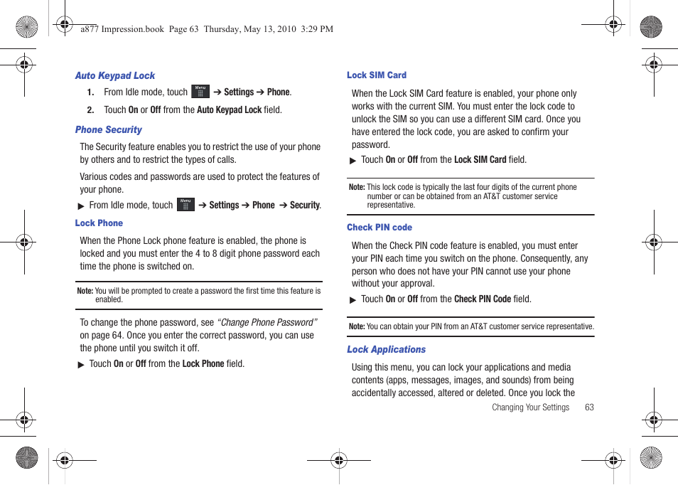 Samsung SGH-A877RBZATT User Manual | Page 67 / 230