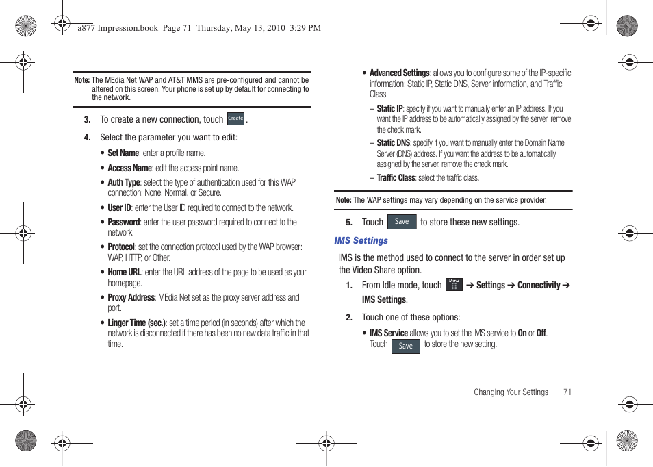 Samsung SGH-A877RBZATT User Manual | Page 75 / 230