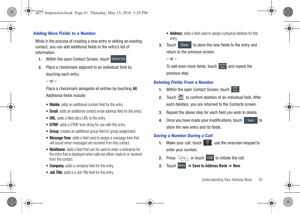 Samsung SGH-A877RBZATT User Manual | Page 85 / 230