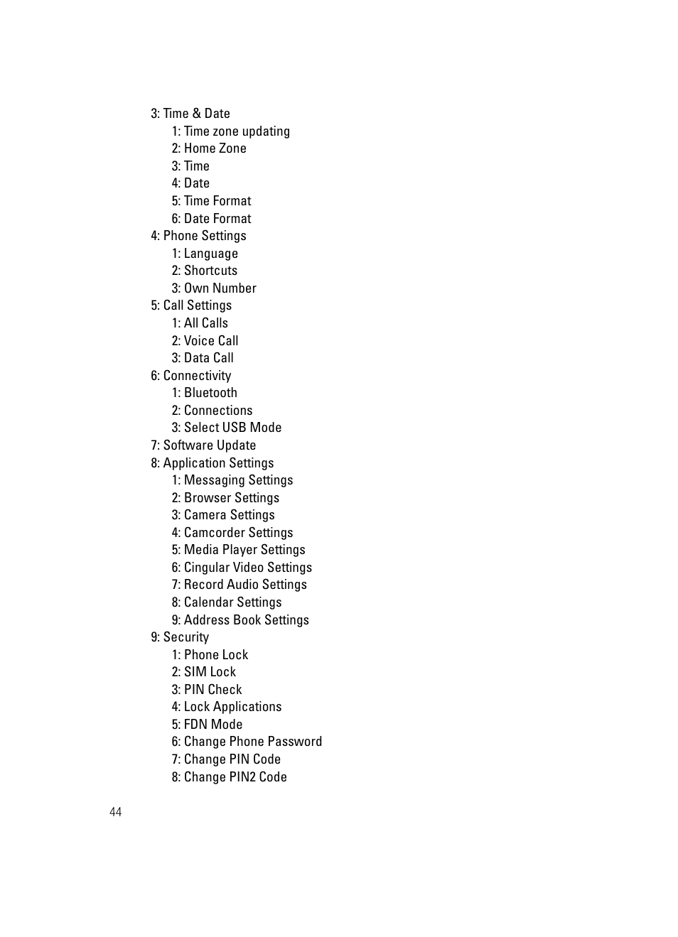 Samsung SGH-A707DAACIN User Manual | Page 44 / 177