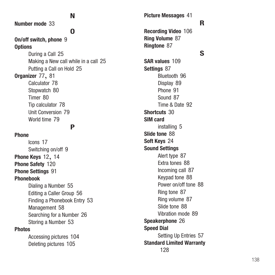 Samsung SGH-T459EGAGEN User Manual | Page 141 / 142