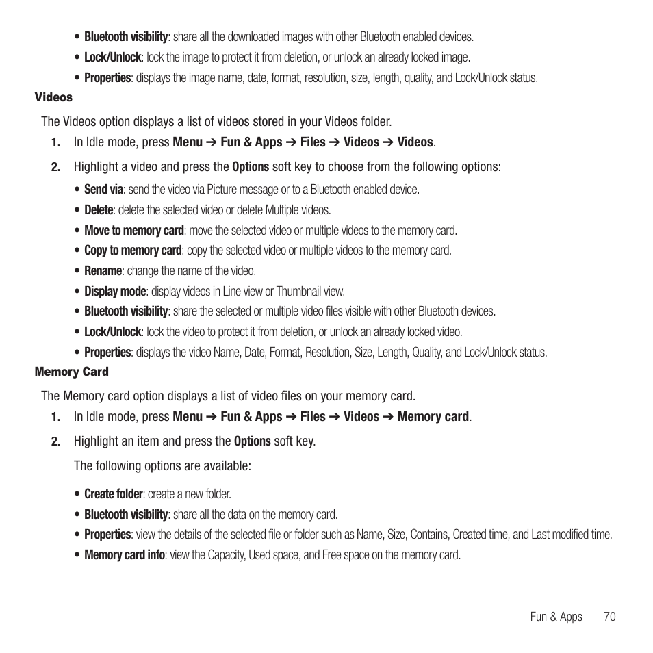 Samsung SGH-T459EGAGEN User Manual | Page 73 / 142