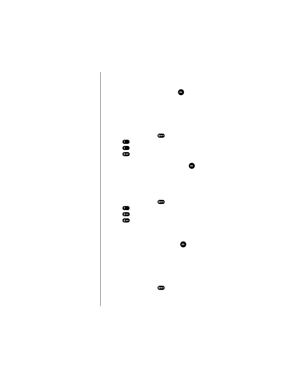Ringer volume setting for your alarm, From the main menu press for setup / tool, Press for sounds | Press for ringer volume, Press for alarm, Ringer type setting for data/fax calls, Press for ringer type, Press for data/fax in, Ringer type setting for roaming calls | Samsung SPH-M100SS-XAR User Manual | Page 94 / 166