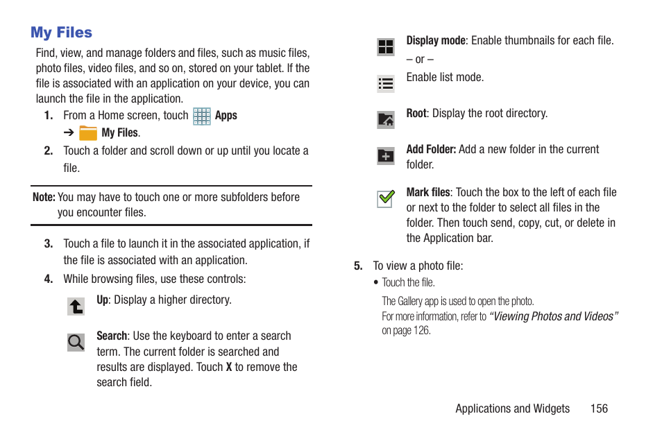 My files | Samsung GT-P5113TSYXAR User Manual | Page 161 / 242