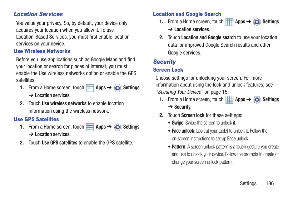 Samsung GT-P5113TSYXAR User Manual | Page 191 / 242