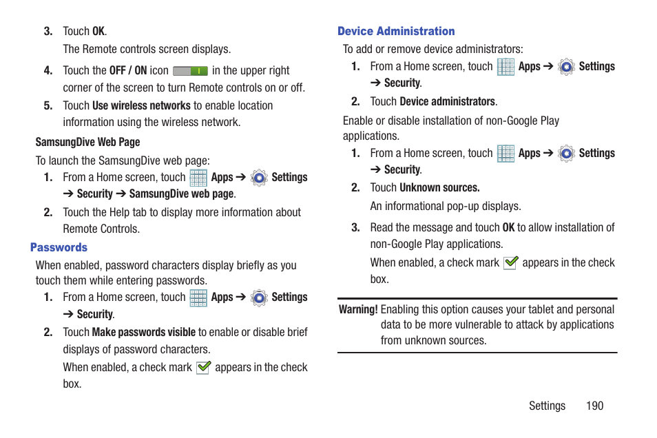 Samsung GT-P5113TSYXAR User Manual | Page 195 / 242