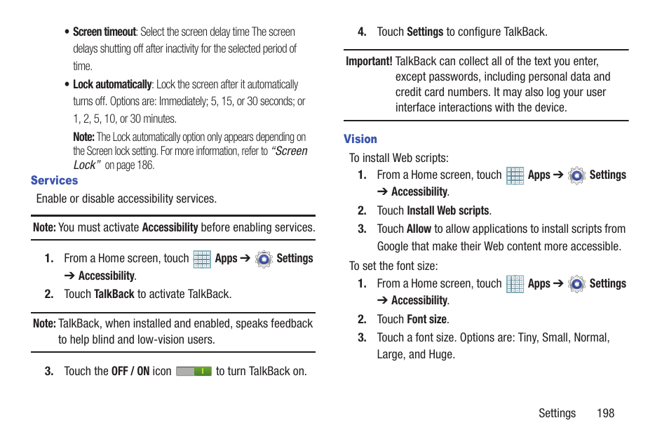 Samsung GT-P5113TSYXAR User Manual | Page 203 / 242