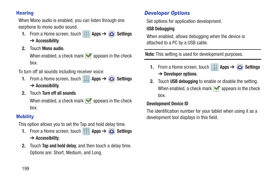Samsung GT-P5113TSYXAR User Manual | Page 204 / 242