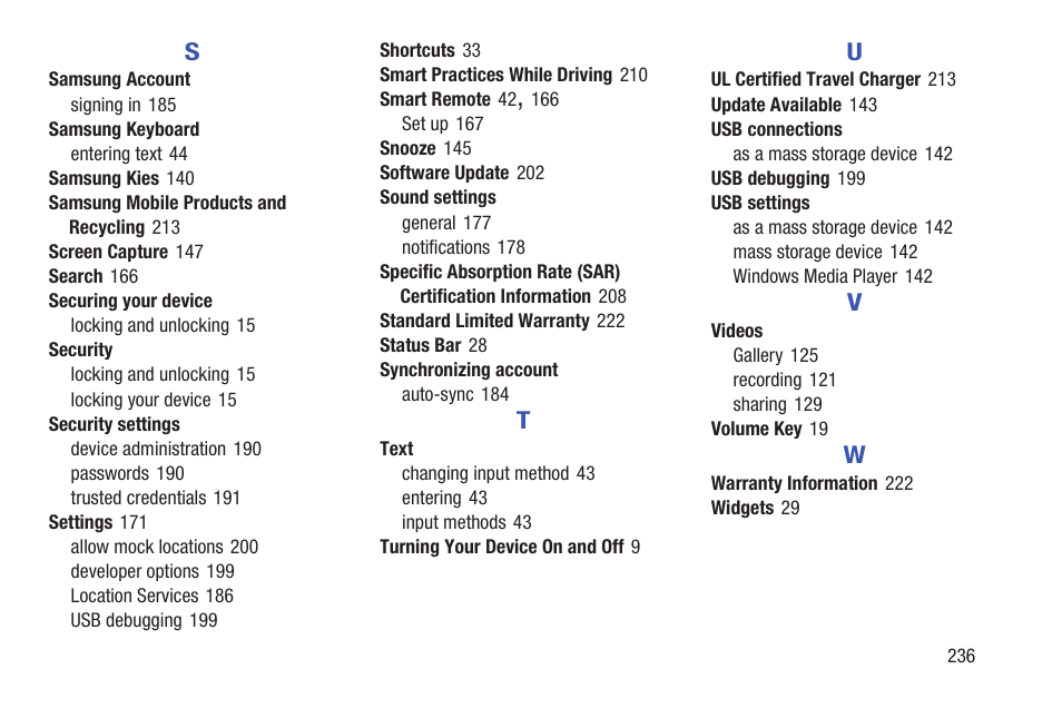 Samsung GT-P5113TSYXAR User Manual | Page 241 / 242
