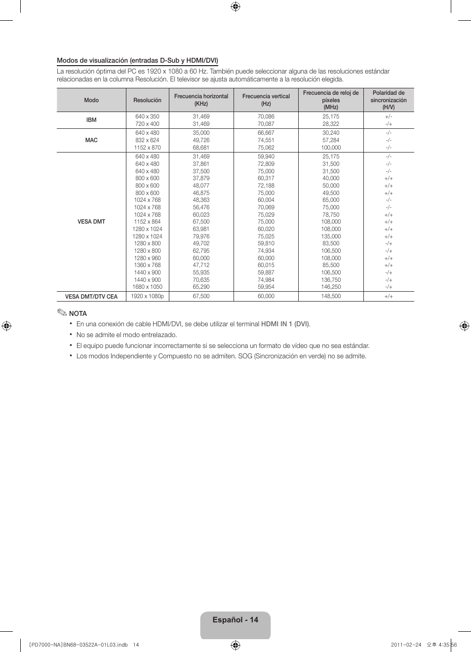 Samsung PN59D7000FFXZA User Manual | Page 36 / 67