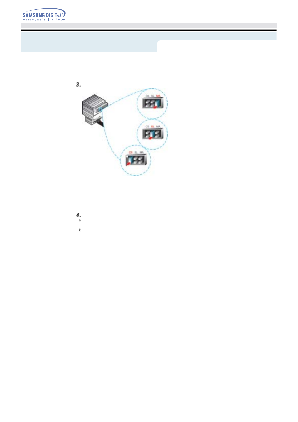 Setup | Samsung SW-252SENB User Manual | Page 11 / 24