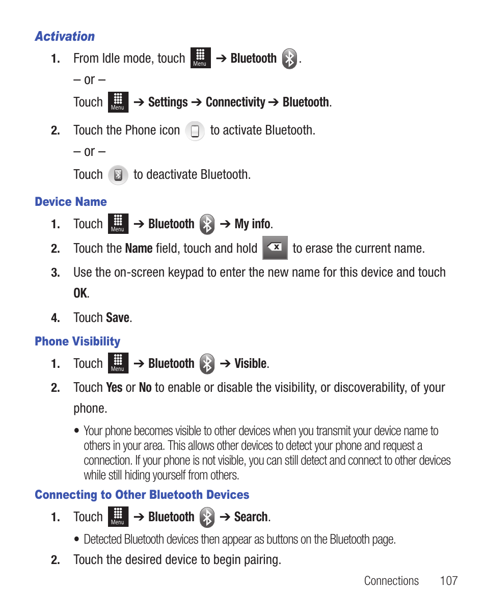 Samsung SGH-T528DBATFN User Manual | Page 111 / 157