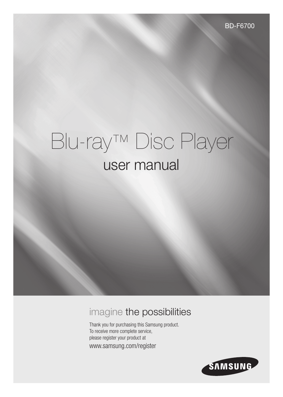 Samsung BD-F6700-ZA User Manual | 69 pages