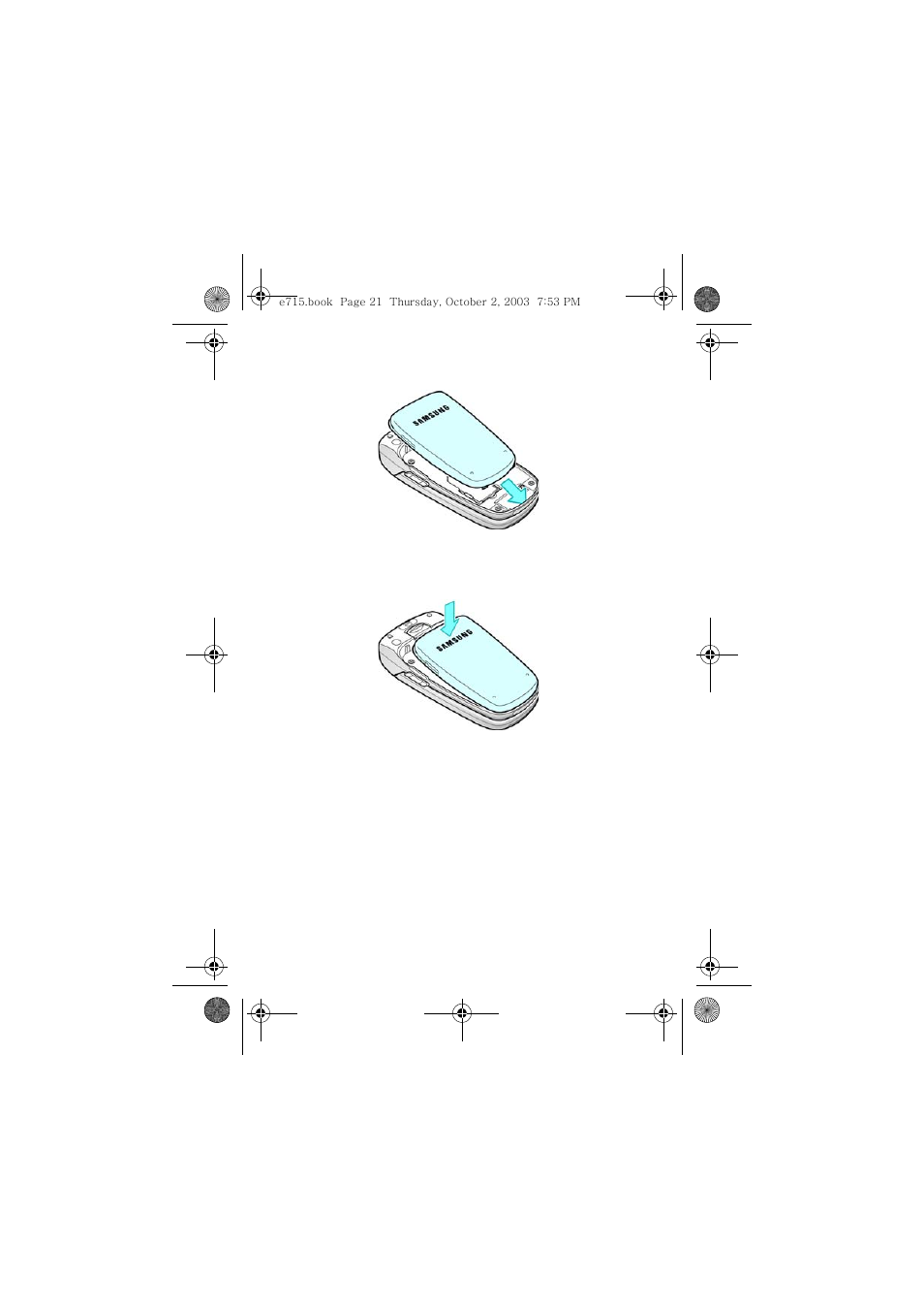 Charging the battery | Samsung SGH-E715EAATMB User Manual | Page 25 / 164
