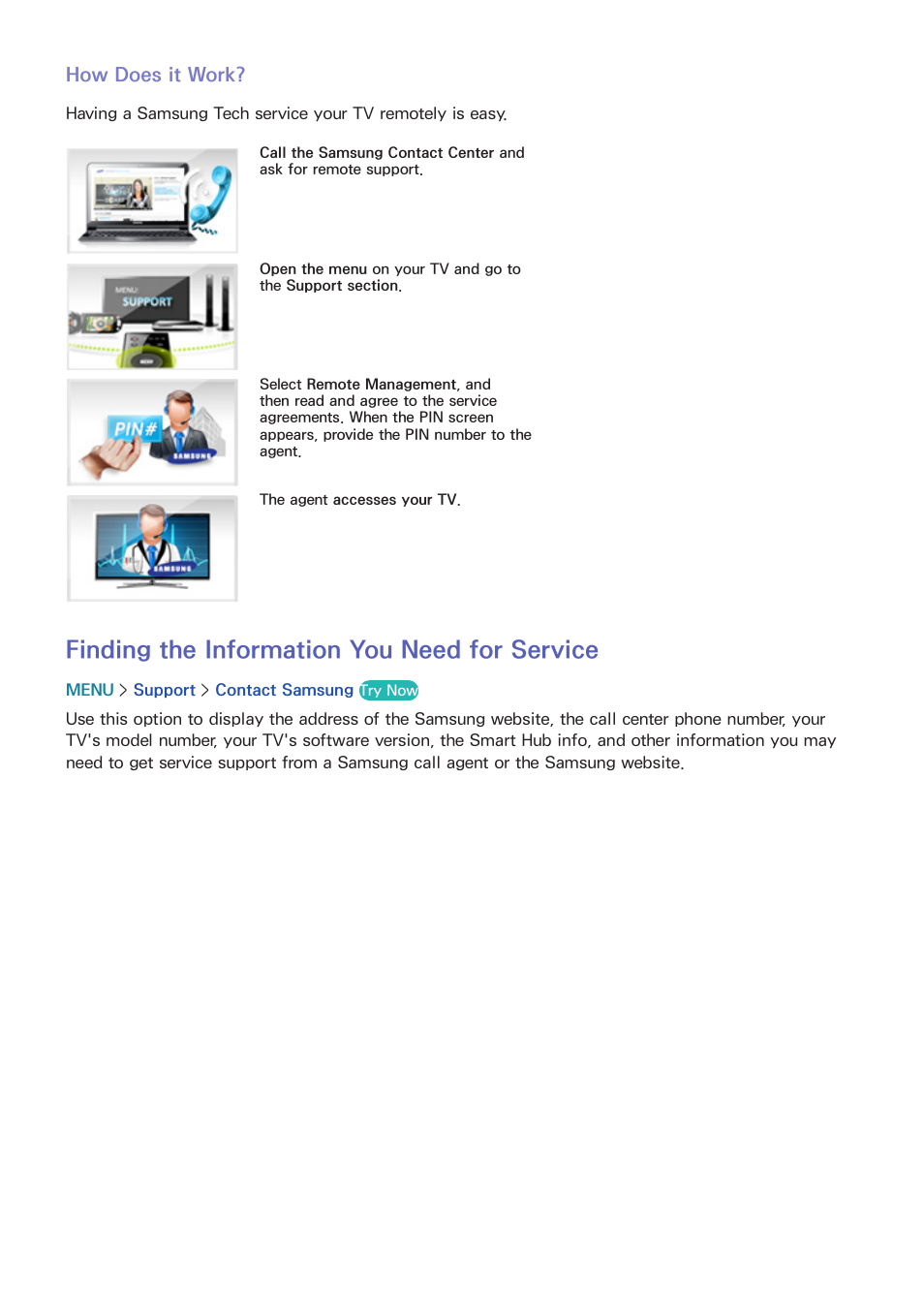 186 finding the information you need for service, Finding the information you need for service | Samsung UN65H8000AFXZA User Manual | Page 192 / 230