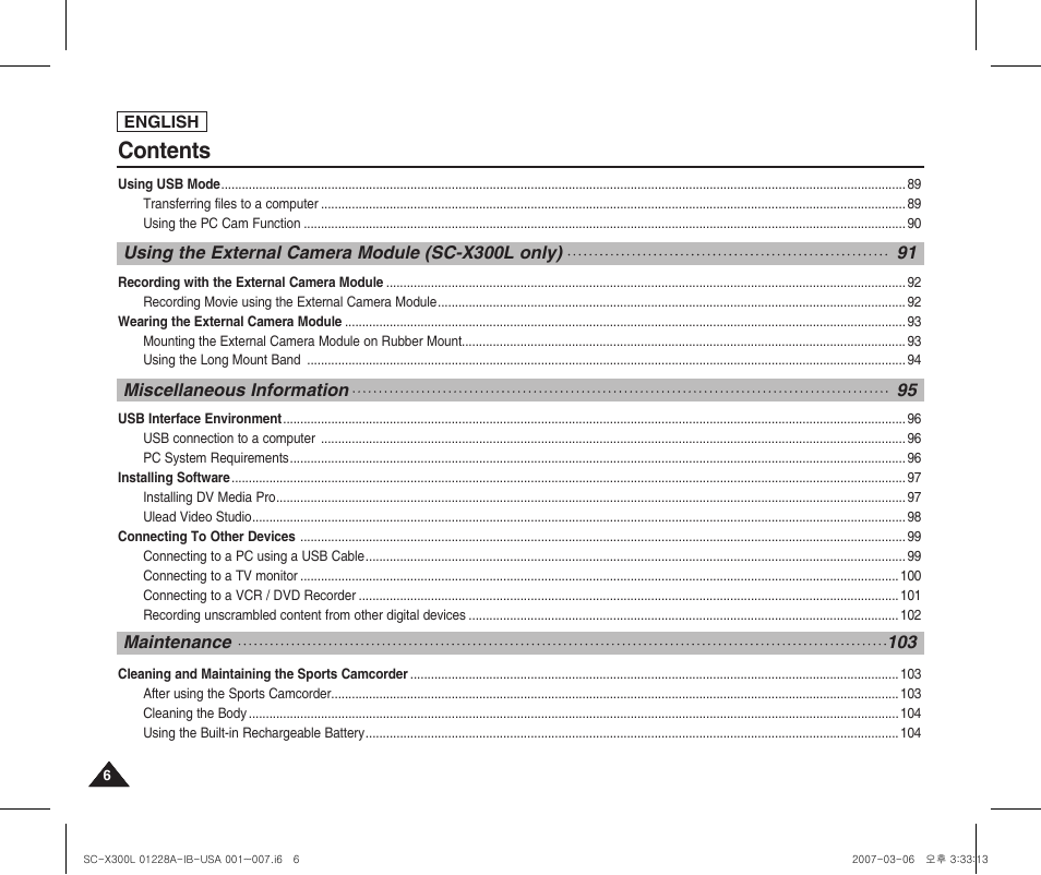 Samsung SC-X300L-XAA User Manual | Page 10 / 119