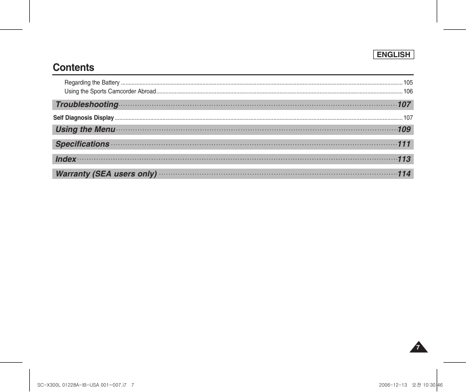 Samsung SC-X300L-XAA User Manual | Page 11 / 119