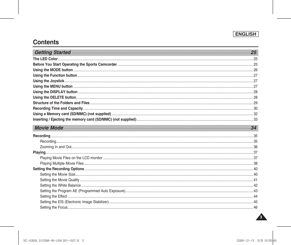 Samsung SC-X300L-XAA User Manual | Page 7 / 119