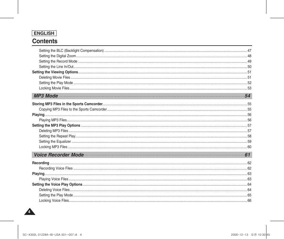 Samsung SC-X300L-XAA User Manual | Page 8 / 119