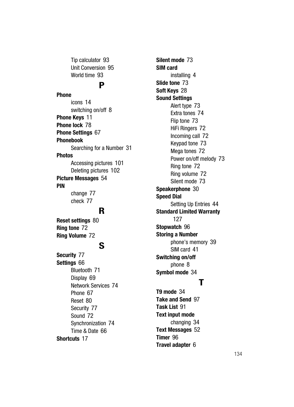 Samsung SGH-T429OBATMB User Manual | Page 138 / 139