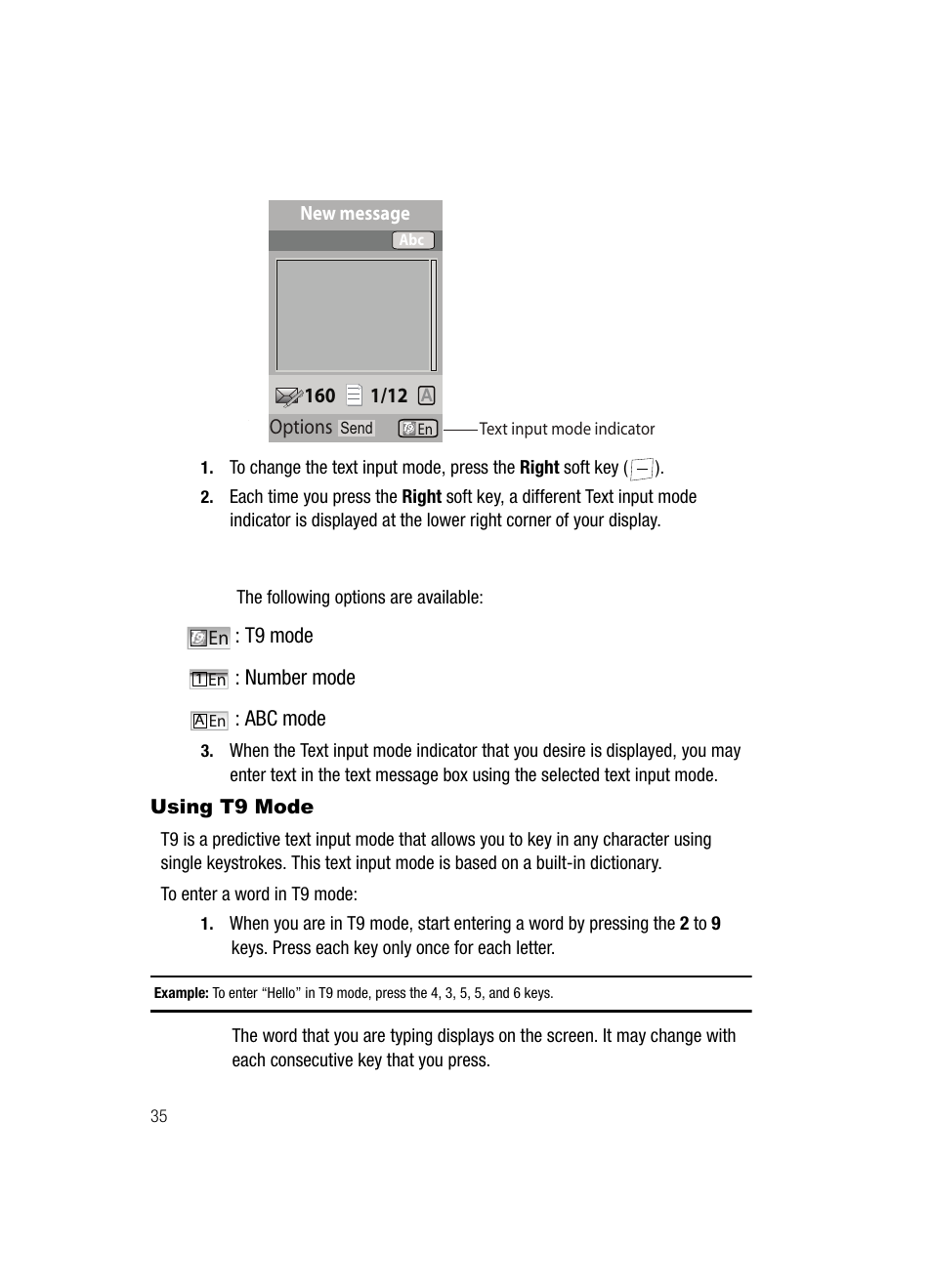 Using t9 mode | Samsung SGH-T429OBATMB User Manual | Page 38 / 139