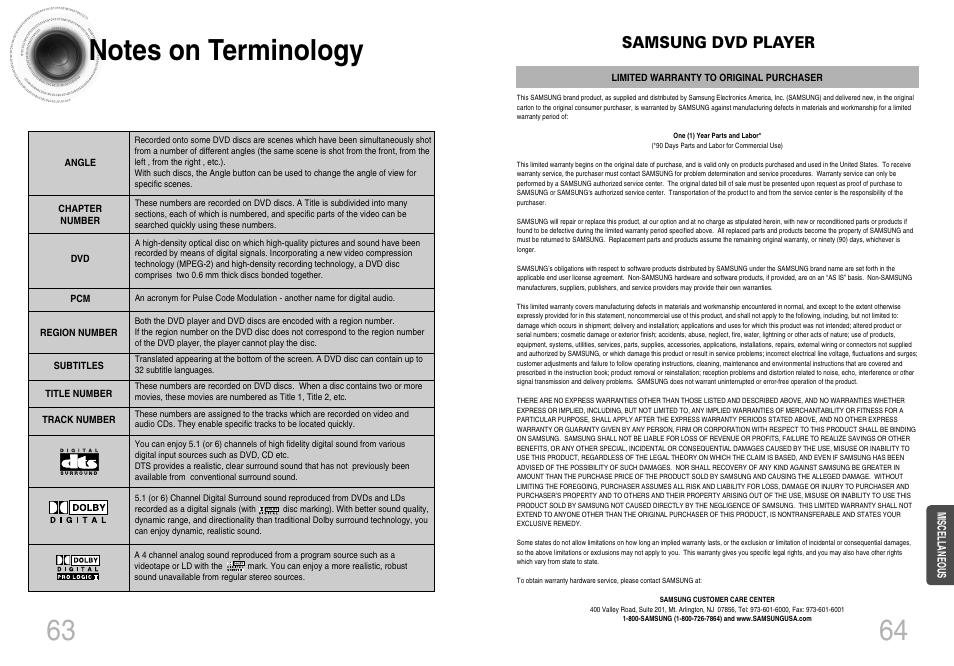 Samsung dvd player | Samsung HTDB120TH-XAX User Manual | Page 15 / 15