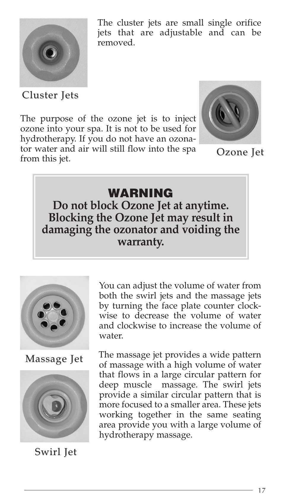 Aruba Spa Hot Tub Models 2003 User Manual | Page 18 / 42