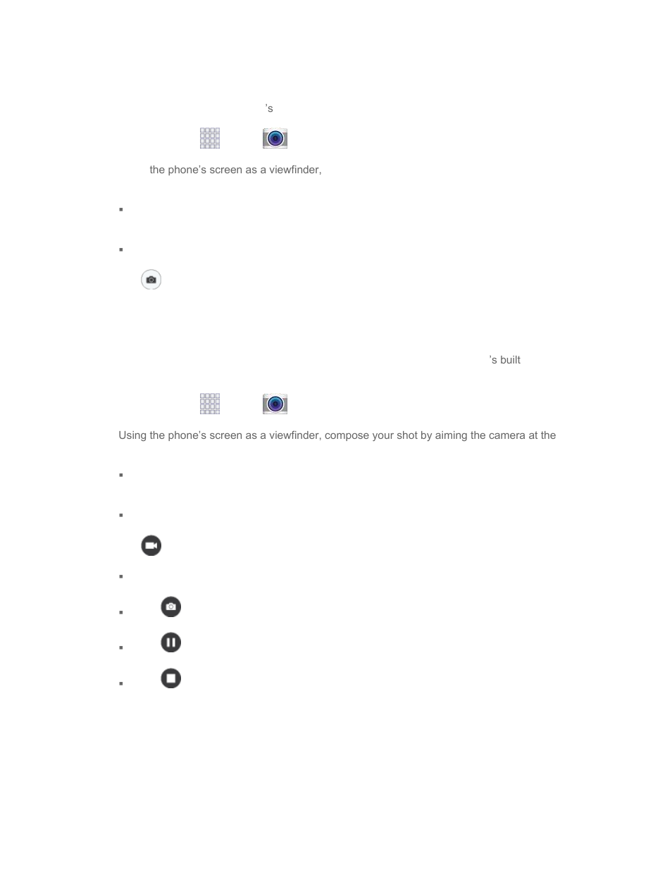 Take a picture, Record videos | Samsung SM-G860PZBASPR User Manual | Page 102 / 220