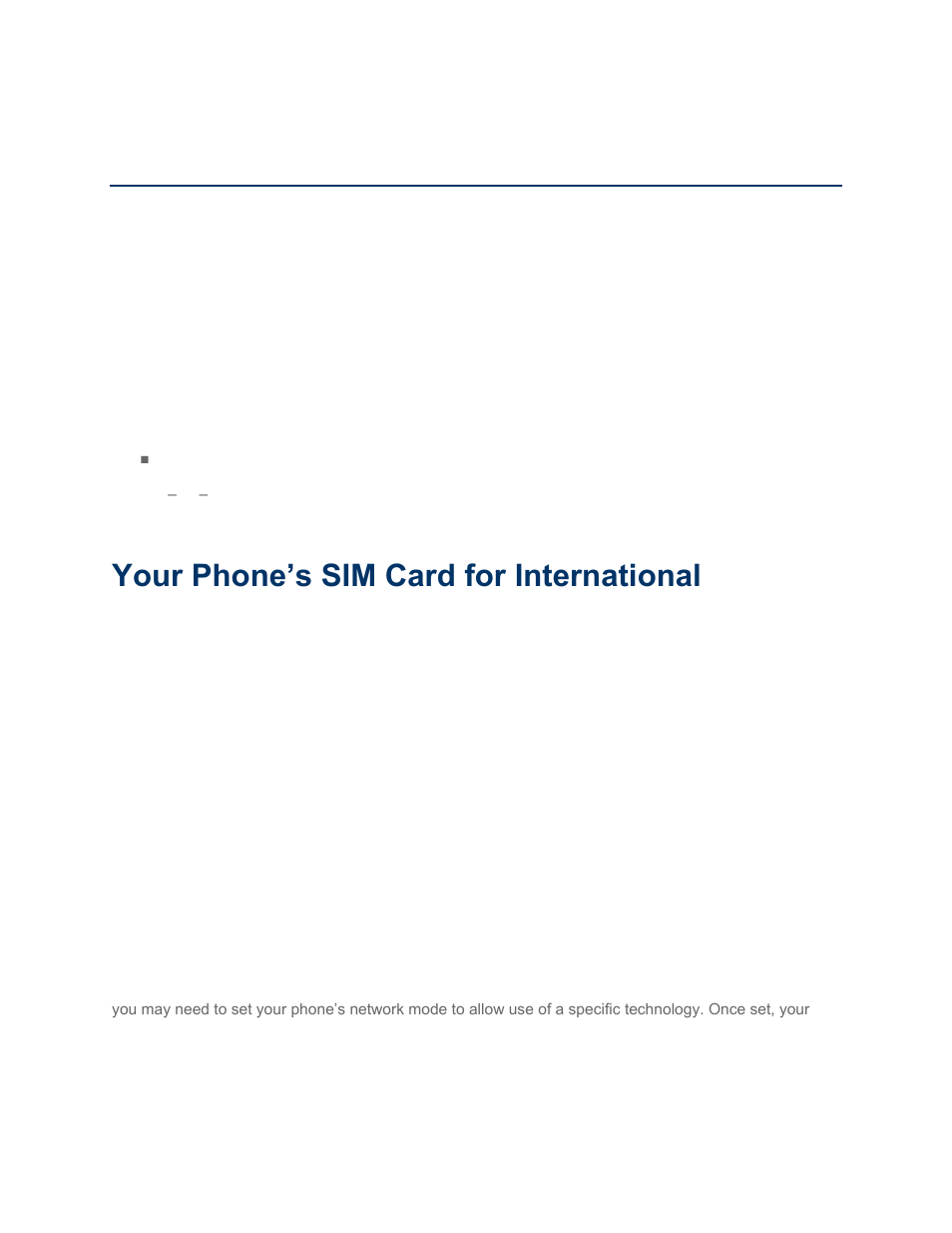 Sprint worldwide wireless service, Activate sprint worldwide service on your account, Your phone’s sim card for international roaming | Set network mode options | Samsung SM-G860PZBASPR User Manual | Page 138 / 220