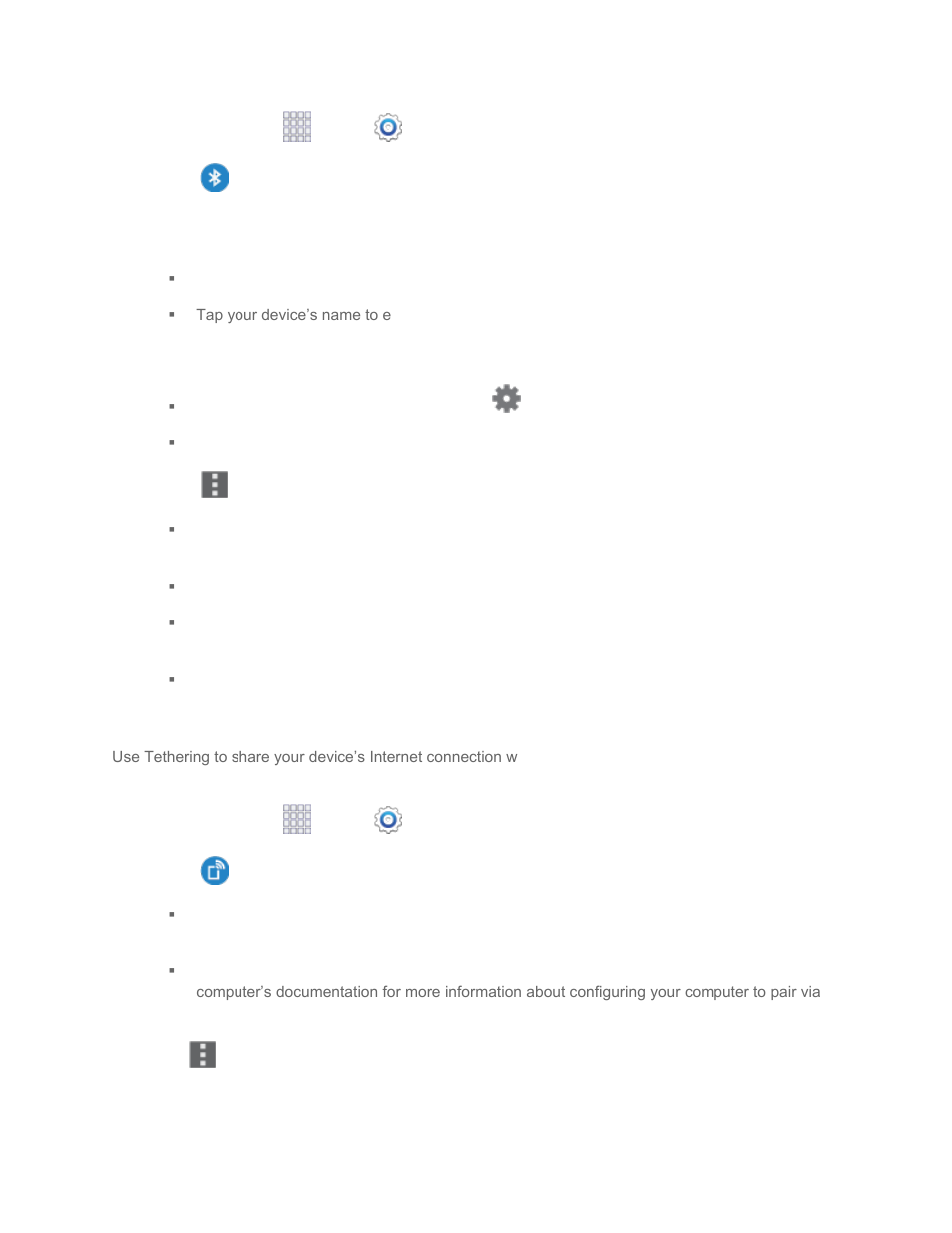 Tethering settings | Samsung SM-G860PZBASPR User Manual | Page 151 / 220