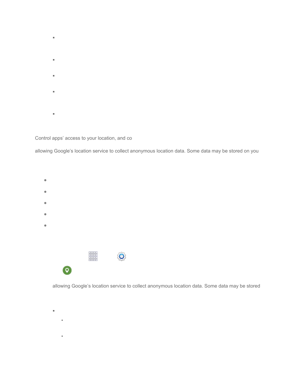 Location settings | Samsung SM-G860PZBASPR User Manual | Page 153 / 220