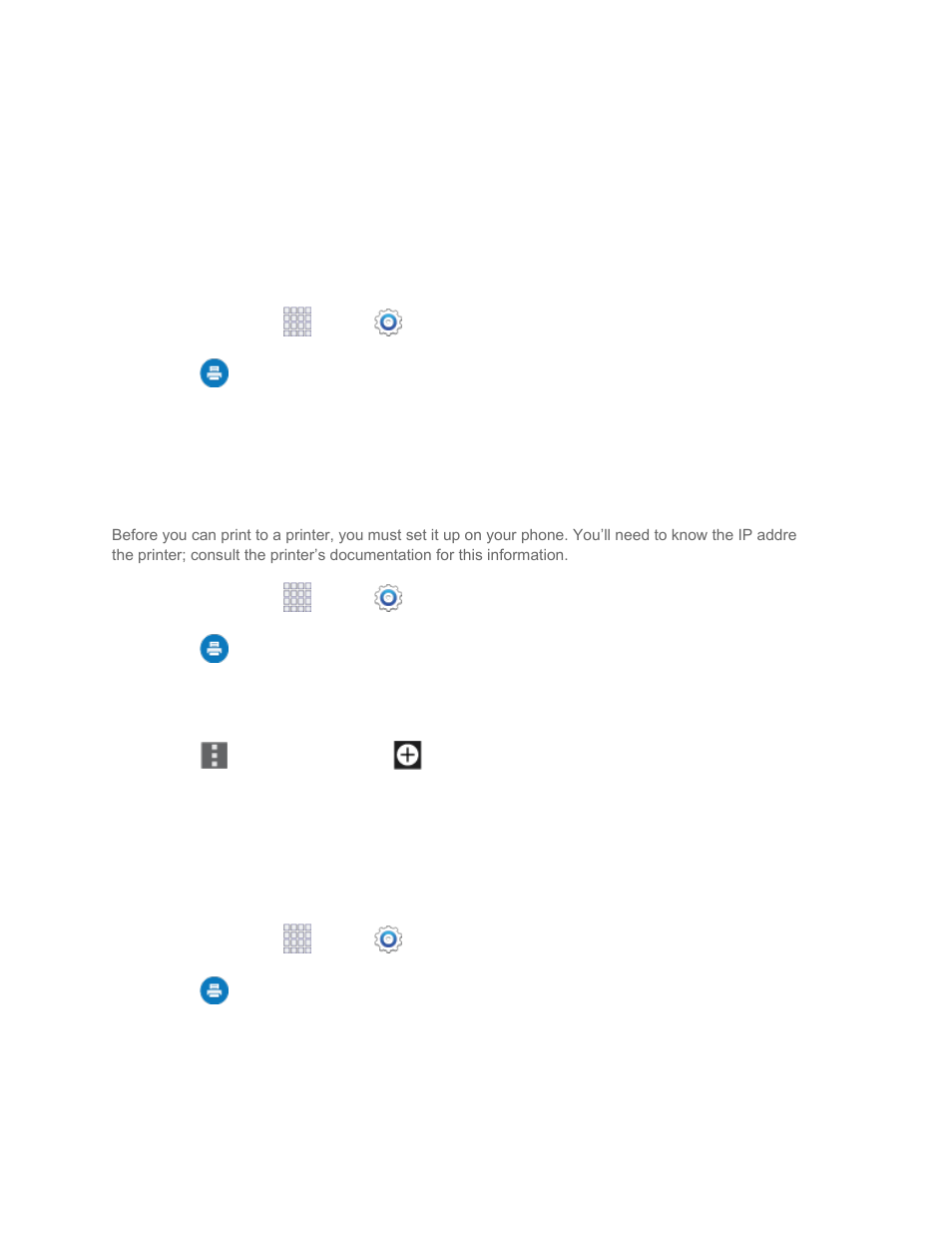 Printing settings | Samsung SM-G860PZBASPR User Manual | Page 159 / 220