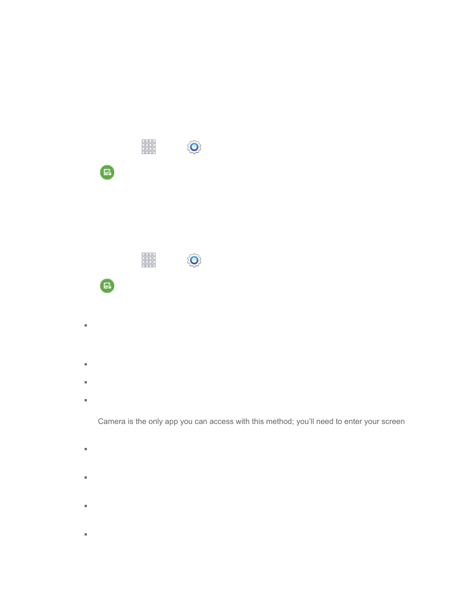 Lock screen settings, Screen lock, Set a swipe screen lock | Screen, Lock | Samsung SM-G860PZBASPR User Manual | Page 171 / 220