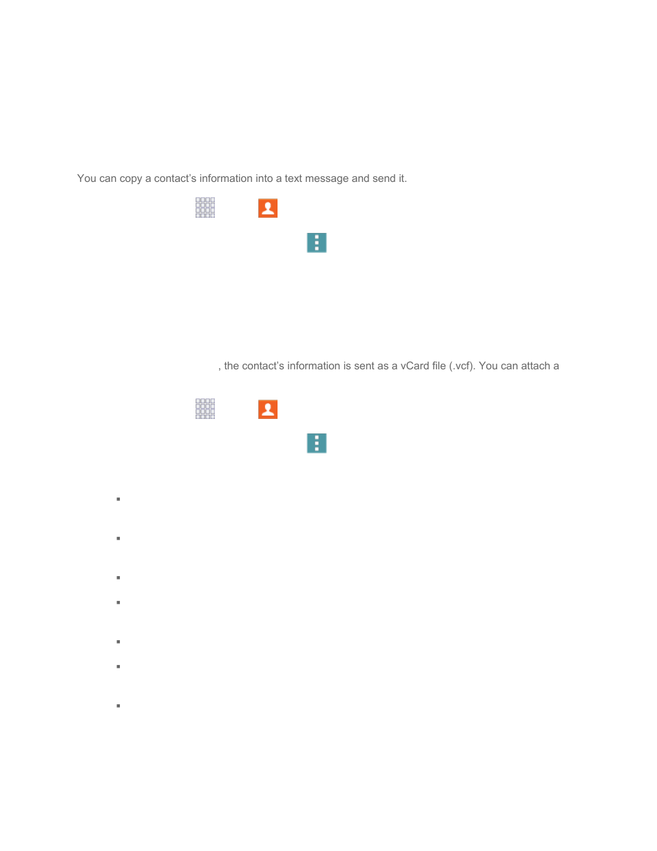 Share contacts | Samsung SM-G860PZBASPR User Manual | Page 66 / 220