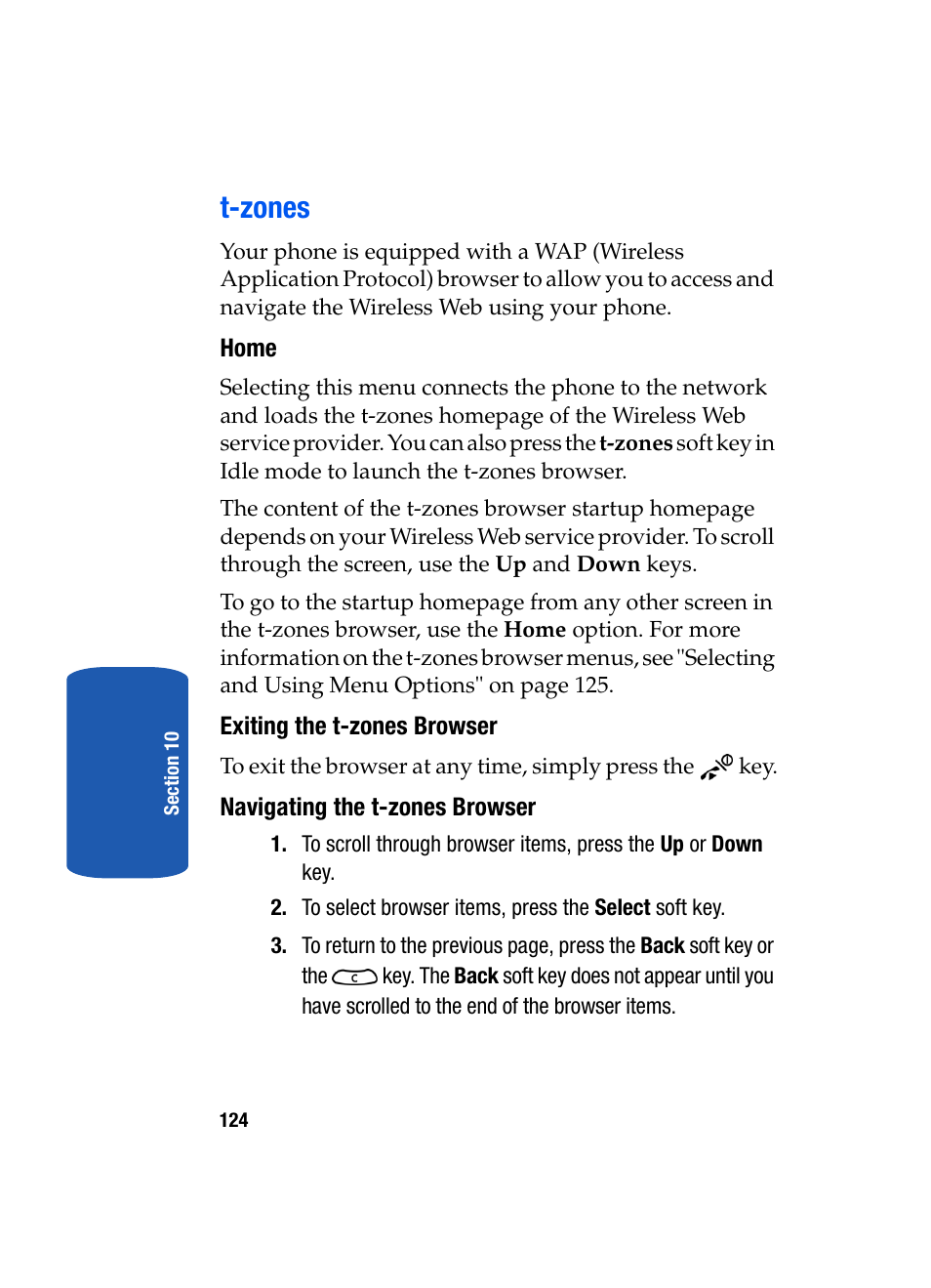 T-zones | Samsung SGH-T209NBBTMB User Manual | Page 128 / 172