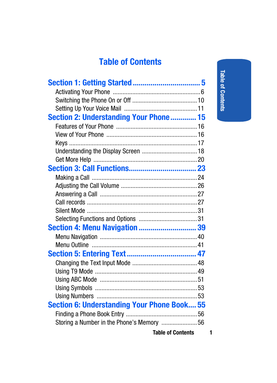Samsung SGH-T209NBBTMB User Manual | Page 5 / 172
