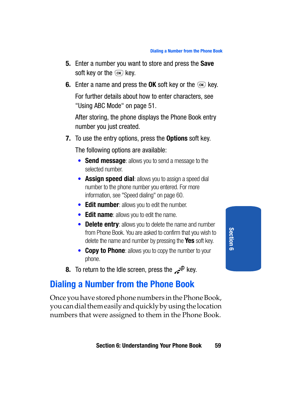 Dialing a number from the phone book | Samsung SGH-T209NBBTMB User Manual | Page 63 / 172