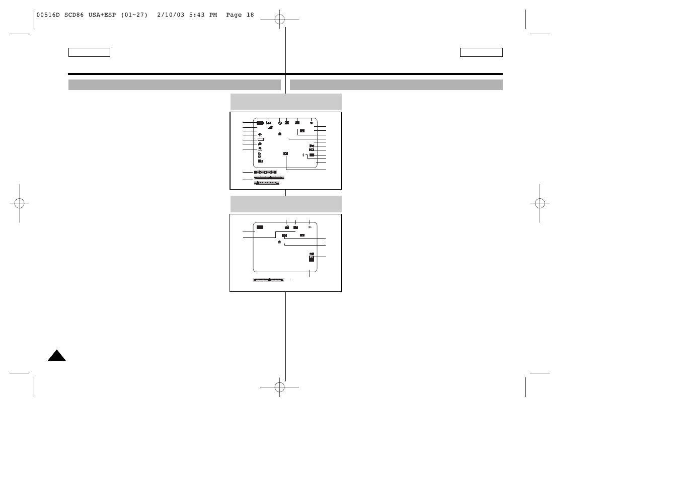 Osd in player mode | Samsung SC-D86-XAA User Manual | Page 18 / 104