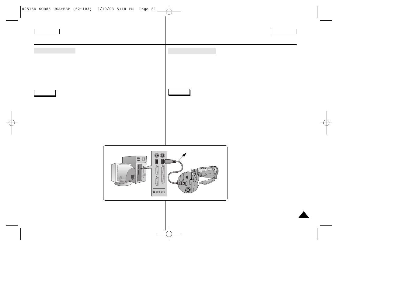 Usb interface interfaz usb | Samsung SC-D86-XAA User Manual | Page 81 / 104