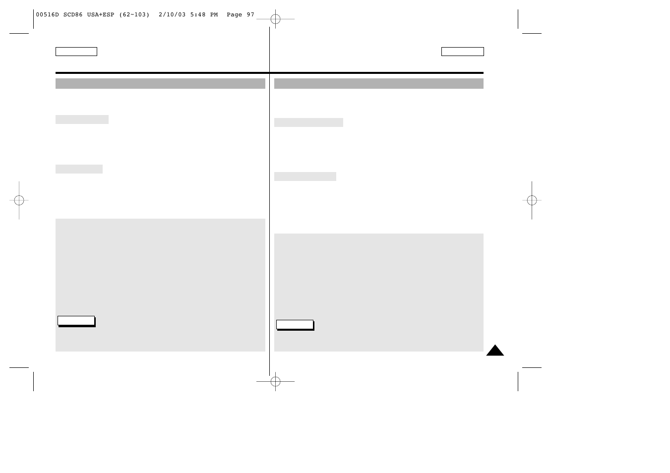 Maintenance mantenimiento | Samsung SC-D86-XAA User Manual | Page 97 / 104
