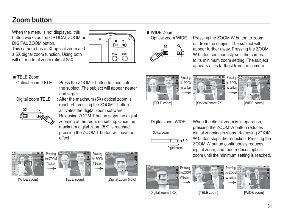 Zoom button | Samsung EC-AQ100ZBPBUS User Manual | Page 32 / 105