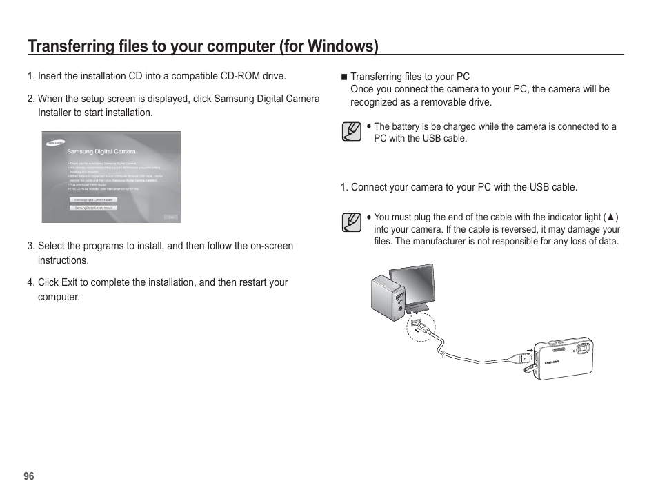 Transferring files to your computer (for windows) | Samsung EC-AQ100ZBPBUS User Manual | Page 97 / 105