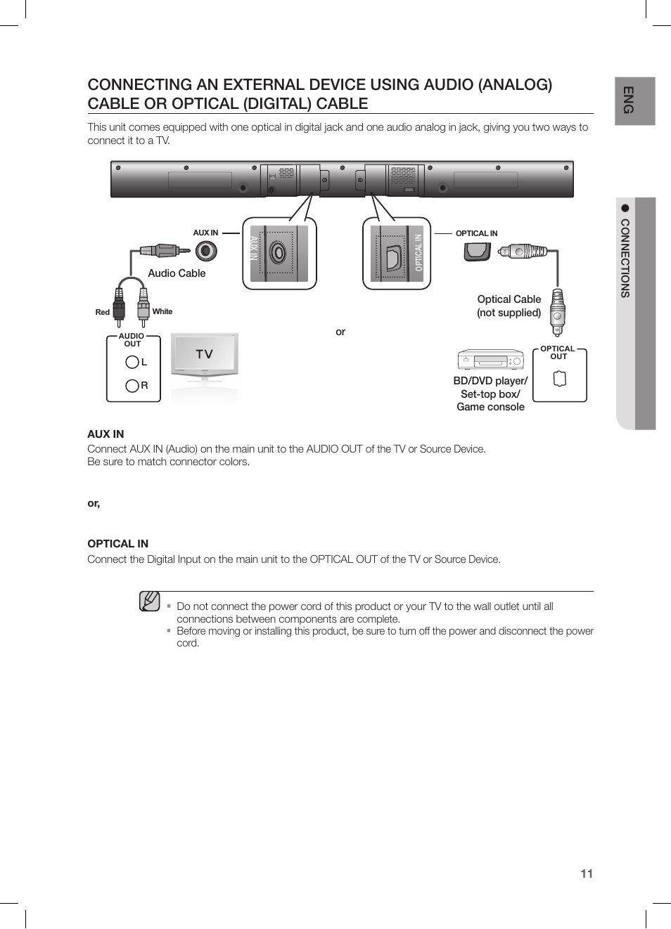 Samsung HW-FM35-ZA User Manual | Page 11 / 23