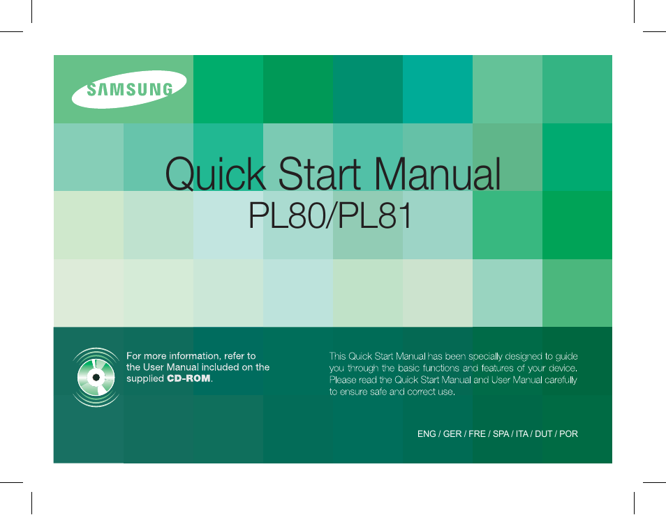 Samsung EC-PL80ZZBPRCA User Manual | 72 pages