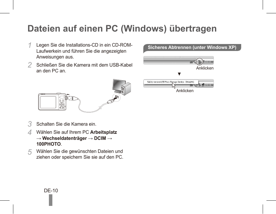 Dateien auf einen pc (windows) übertragen | Samsung EC-PL80ZZBPRCA User Manual | Page 20 / 72