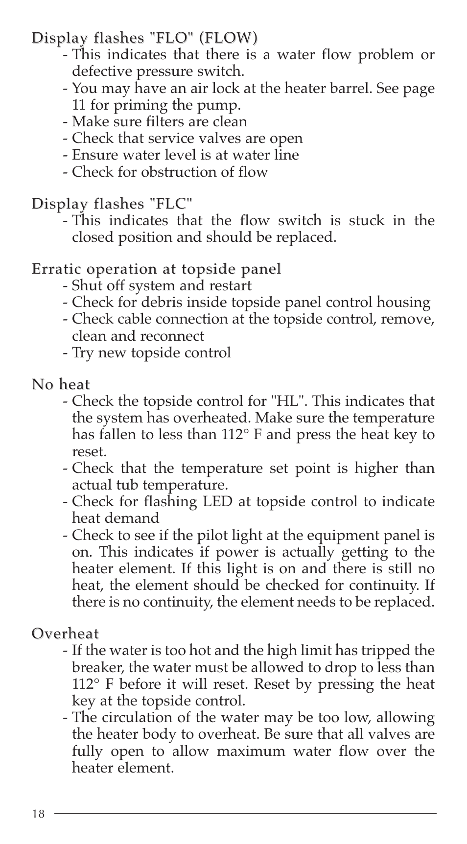 Aruba Spa 2003 Serenade User Manual | Page 20 / 39